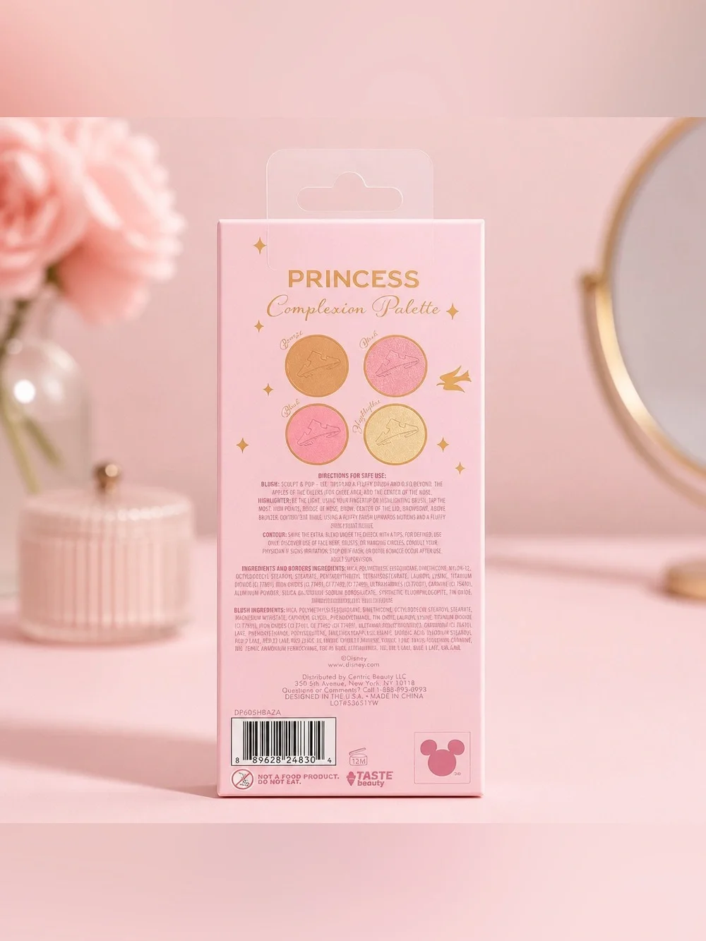 Disney Princess Aurora Complexion Palette Blush Bronzer Highlighter Set